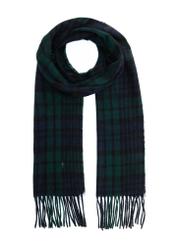 Men's checkered scarf SZAMT-0084-15(Z25), product view from the front on a white background.
