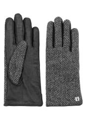 Women's winter gloves herringbone REKDT-0031-98(Z24)-02