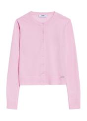 Women's wool cardigan KARDT-0057-34(Z25), front product view on white background.