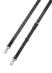 Black croco women's bag TOREC-1143-9G(W26), product strap view on white background.