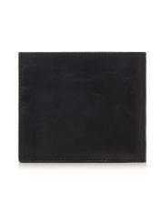 Men's black leather wallet PORMS-0547-99(W23)-02