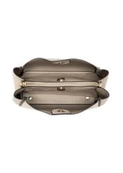 Beige women's shoulder bag TOREC-1182-1A(W26), product view inside on white background.