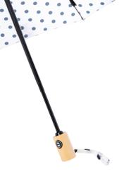 Cream folding women's umbrella PARSD-0034-0P(W26), view of the product handle on a white background.