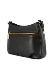 Black women's shoulder bag TORES-1213-9I(W26), diagonal product view on a white background.