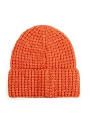 Orange women's hat CZADT-0204-30(Z25), product view from the back on a white background.