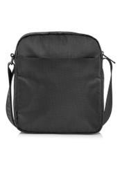 Black men's bag TORMN-0266C-99(Z25), product view from the back on a white background.