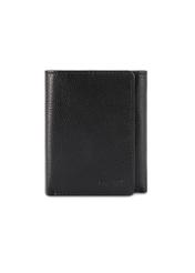 Men's small leather wallet PORMS-0688-9I(W26), front product view on white background.