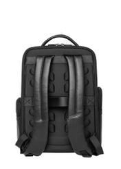 Black large men's backpack PLCMS-0026-99(Z26), product view from the back on a white background.