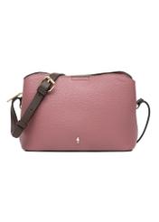 Small women's handbag in pink TOREC-0768 C-32(Z 25), product view from the front on a white background.