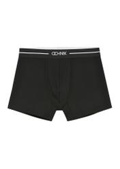 Three-pack of black men's boxer shorts ZESMB-0012-99(W26), front view of one pair of the product on a white background.