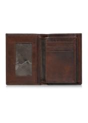 Brown leather men's wallet PORMS-0611-89(Z24)-04