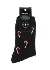 Men's navy blue Christmas socks SKAMT-0170A-69(Z23)-02