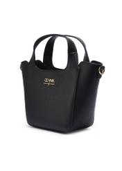 Small black leather women's handbag TORES-1341-9I(Z26), diagonal product view on a white background.