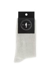 Silver shiny women's socks SKADT-0074-92(Z25), product view in packaging on white background.