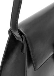 Elegant black women's handbag TOREC-1068-99(Z25), close-up of the product detail on a white background.