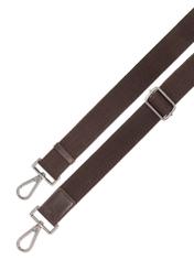 Brown leather men's bag TORMS-0459-1H(Z26), product strap view on white background.