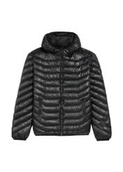 Men's jacket in black KURMT-0380-99(Z25), front product view on white background.