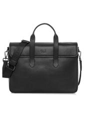 Black men's leather briefcase TORMS-0447-99(W25)