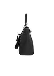 Black women's business briefcase TOREC-1280-99(Z26) - side product view, on a white background.