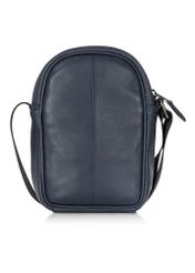 Men's navy blue leather sachet TORMS-0017A-69(W24)-04