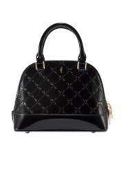 Black women's handbag with gloss TOREC-1110-99(Z25), product view on white background.