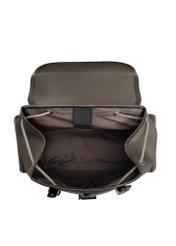 Men's khaki backpack TORMN-0436-8B(Z26), product view inside on white background.