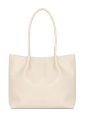 Cream large women's handbag TOREC-1031-12(W25)-04