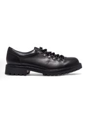 Men's black leather shoes BUTYM-0547-99(Z26), side view of the product on a white background.