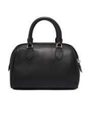 Black leather women's handbag TORES-1381-99(Z26), product view from the back on a white background.