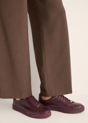 Burgundy leather women's sneakers BUTYD-1068-4E(Z26)
