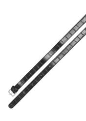 Black croco women's handbag TOREC-1288-9G(Z26), view of the detachable strap of the product on a white background.