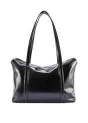 Black women's shopper bag TOREC-1206-9F(W26) - product view from the back, on a white background.