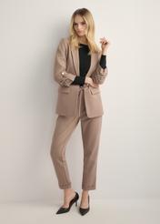 Women's jacket without fastening in cool beige color ZAKDT-0034-1K(Z26)