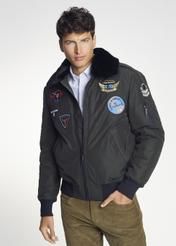 Ocieplana kurtka męska w stylu pilotki KURMT-0243-57(Z21)-01