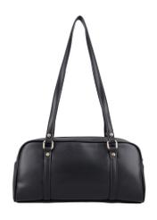 Black shoulder bag TOREC-1233-99(Z26), product view from the back on a white background.