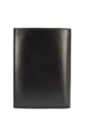 Leather black men's wallet PORMS-0640-99(W25)