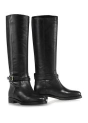 Black leather women's riding boots BUTYD-1089-99(Z24)-02