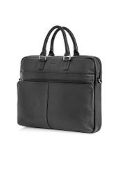 Black leather men's bag TORMS-0456-99(W25)-02