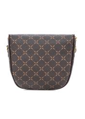 Brown waist bag with monogram TOREC-1077-89(Z25), back view of the product on a white background.