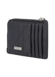 Small women's wallet with stitching POREC-0441-9P(Z26), diagonal product view on a white background.