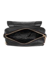 Black leather women's messenger bag TORES-0958C-99(W25)-06