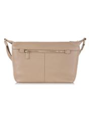 Women's leather handbag in beige TORES-0984-81(W24)-04