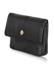 Non-stiff black leather wallet PORES-0895-99(Z23)-02