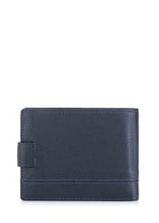 Men's navy blue leather wallet PORMS-0011-69(W24)-02