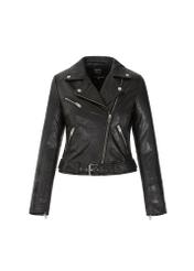 Women's leather biker jacket PLUS SIZE KURDS-0274L-99(KS)