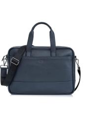 Navy blue leather men's bag TORMS-0015D-69(W25)-01