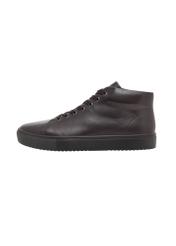 Dark brown men's leather shoes BUTYM-0550-1I(Z26), side view of the product on a white background.