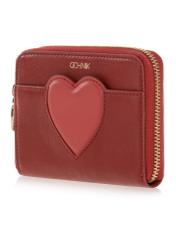 Women's red leather wallet PORES-0864-40(Z23)-03