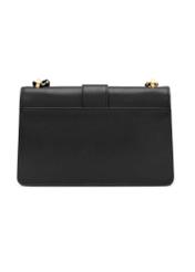 Black women's messenger bag TOREC-1137-99(W26), product view from the back on a white background.