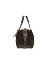 Brown suede men's bag TORMS-0540-1I(Z26), side product view on white background.